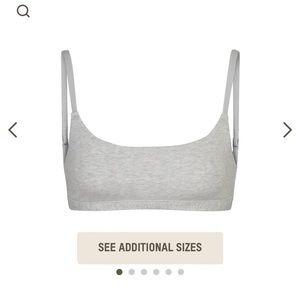SKIMS Cotton Jersey Scoop Bralette (New)